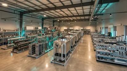 Energy Tech Solution — Industrial equipment showroom