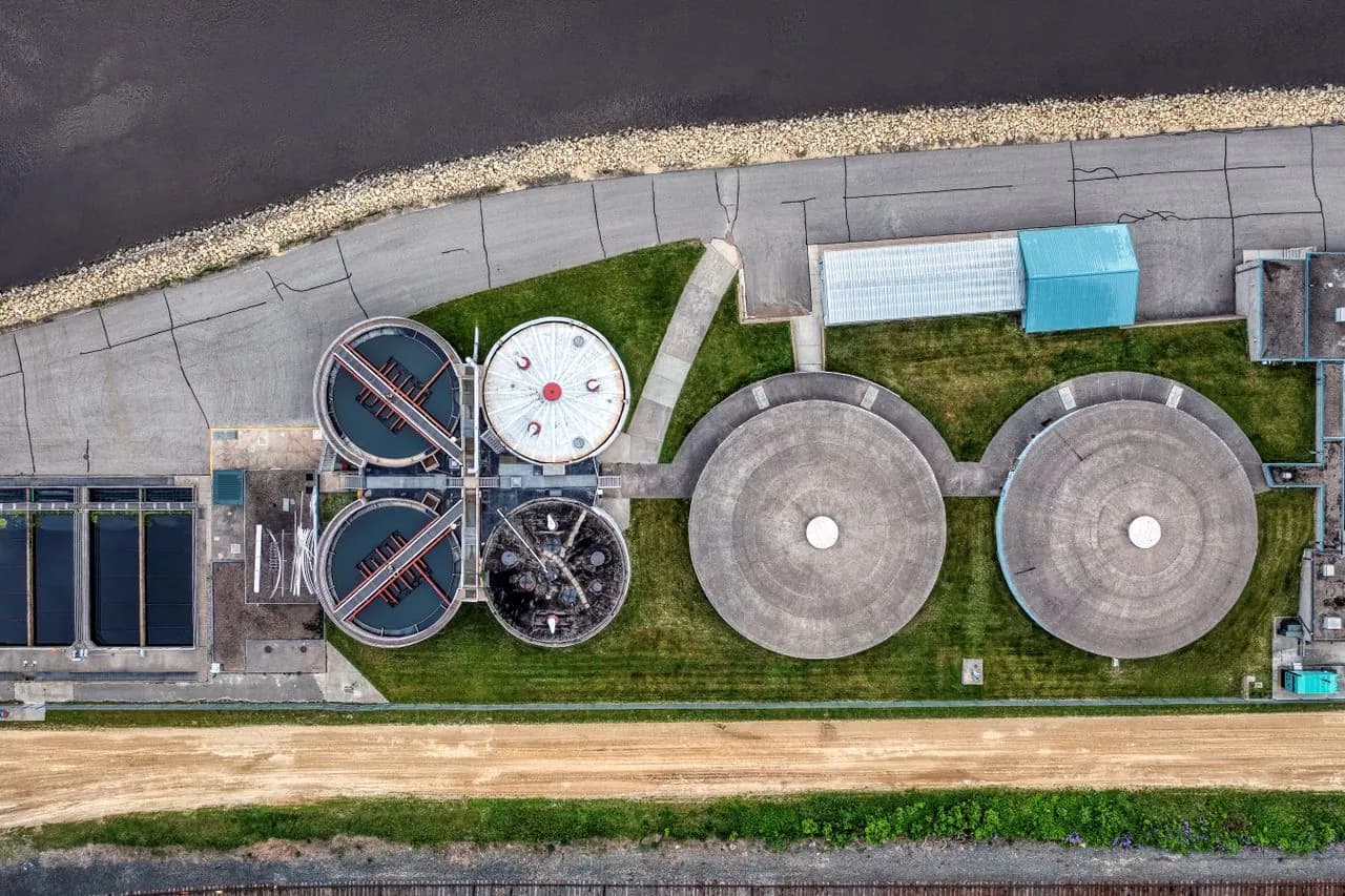 Chemical dosing system installed in an industrial water treatment plant